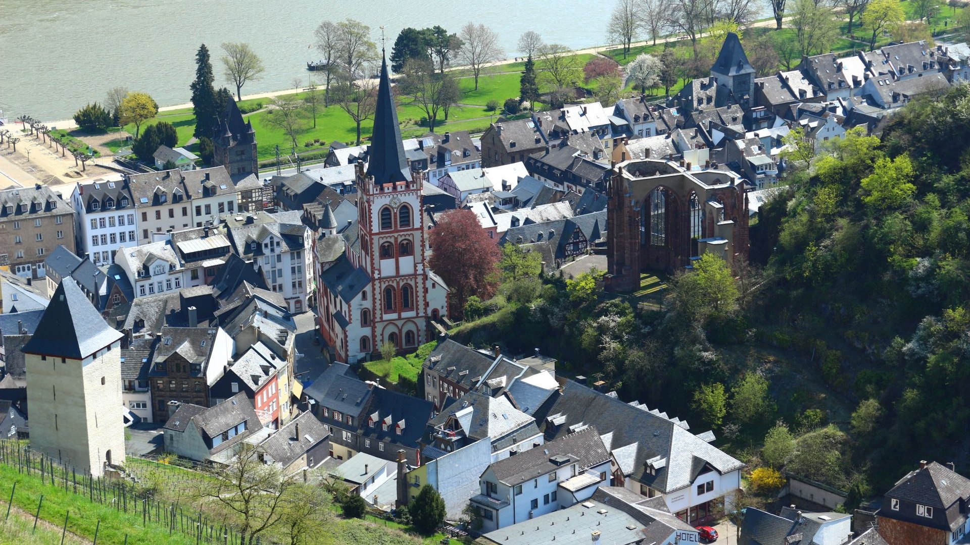 Blick auf Bacharach aus dem Posten | © Sabine Pilger Blick auf Bacharach aus dem Posten | © Sabine Pilger