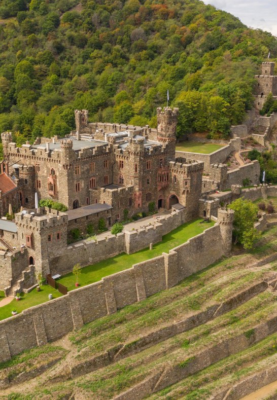 Drohnenbild | © Burg Reichenstein Drohnenbild | © Burg Reichenstein