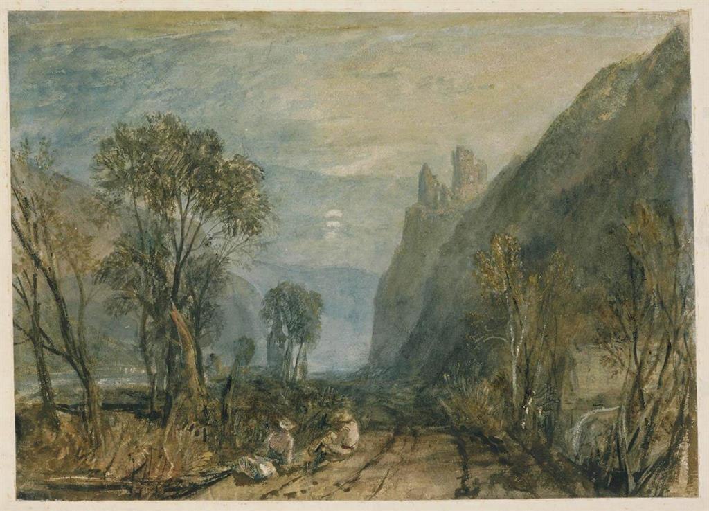 Blick in Richtung Burg Rheinstein | &copy; Victoria and Albert Museum