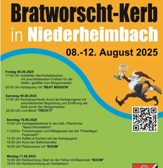 Plakat Bratwurstkerb | © Ortsgemeinde