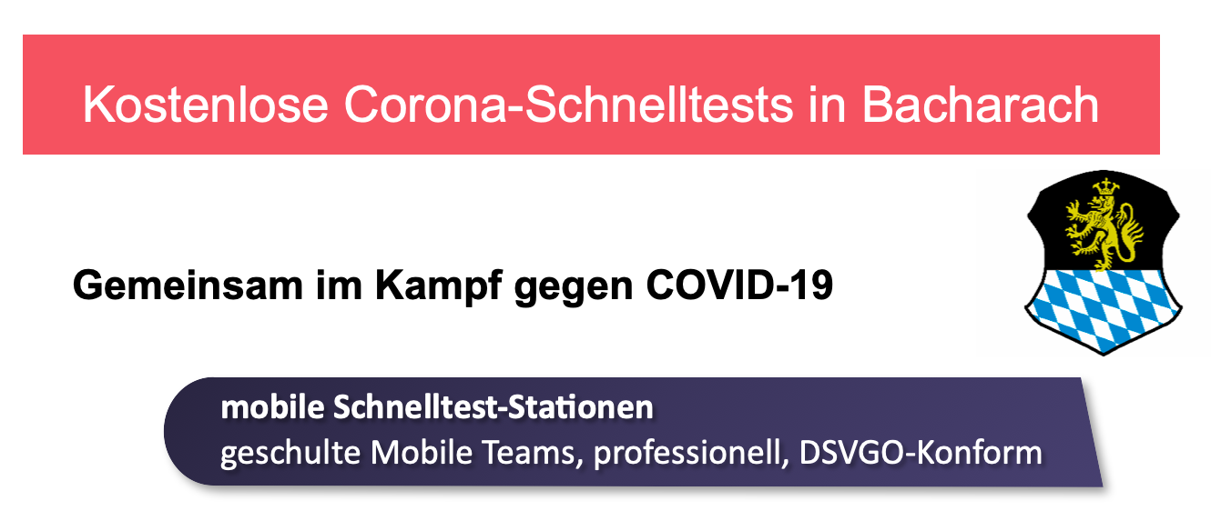 Corona-Test | © Stadt Bacharach Corona-Test | © Stadt Bacharach